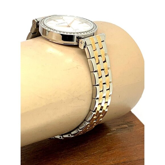 Citizen Womens Watch ER0216-67D Quartz White Mother of Pearl Dial Two To… - Picture 9 of 13